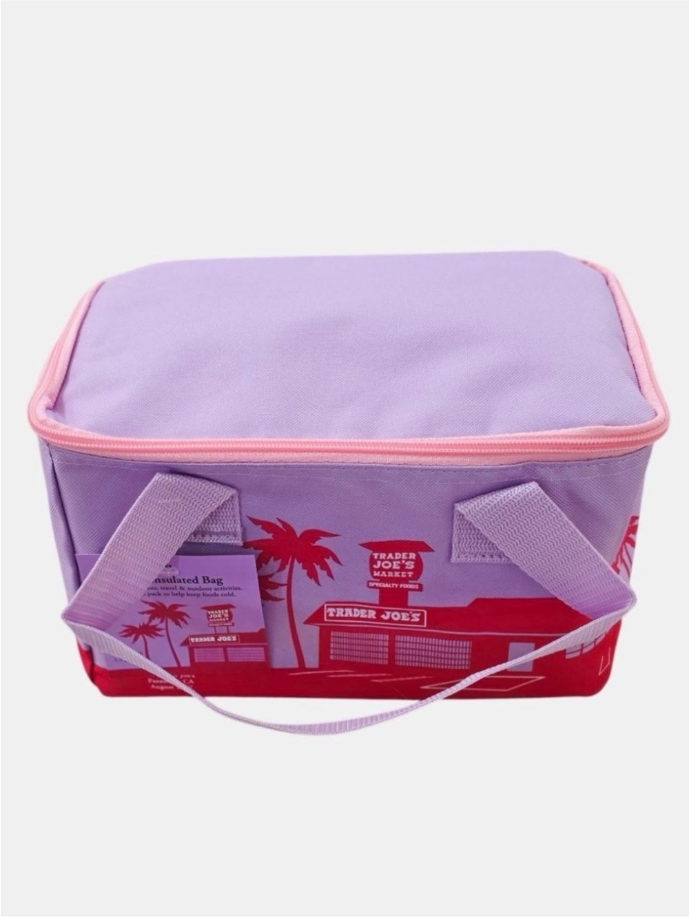 NWT, Trader Joe’s Limited Edition Lilac Insulated Bag, Lunch Bag